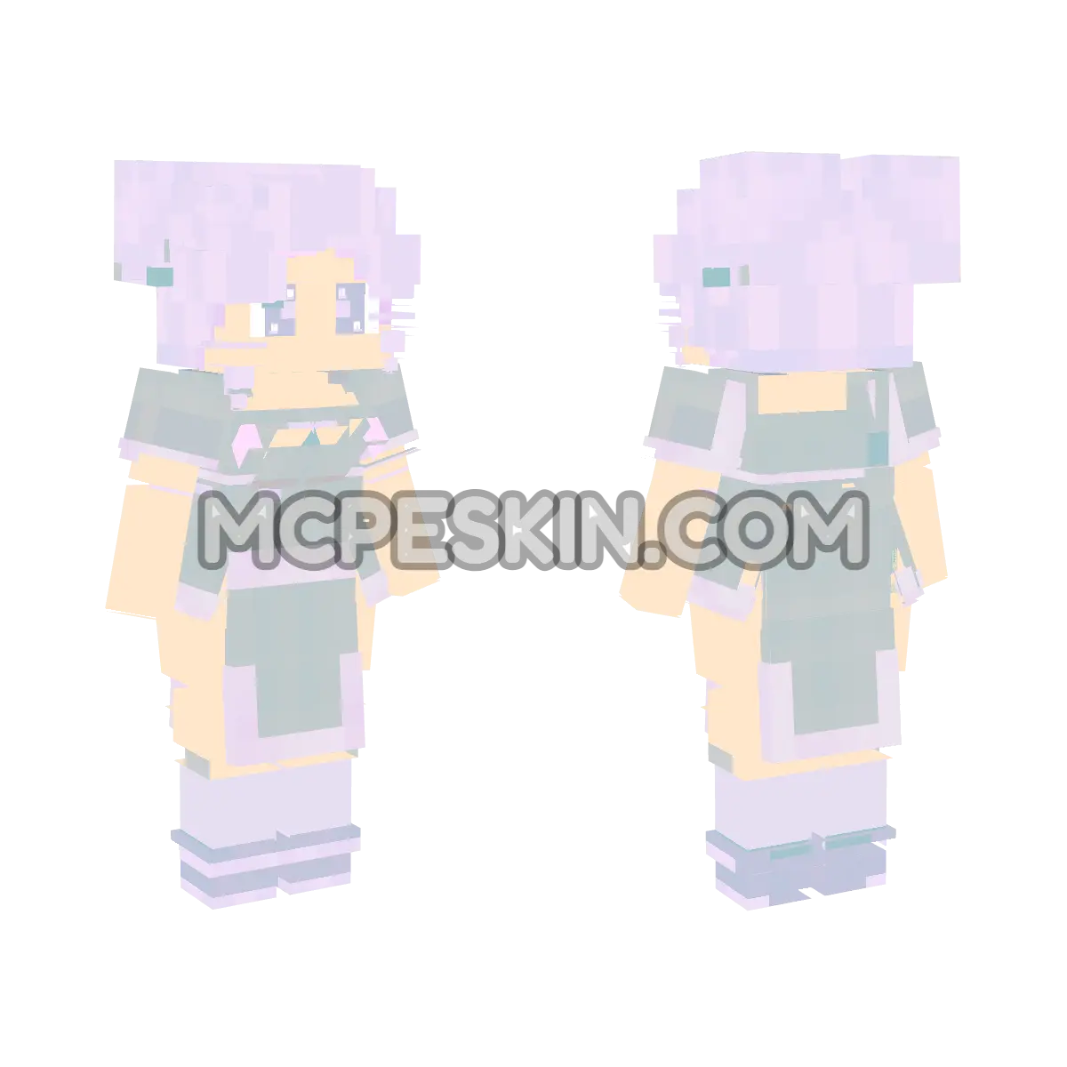 3 Girl Cloth Style 1 4D Minecraft Bedrock skin