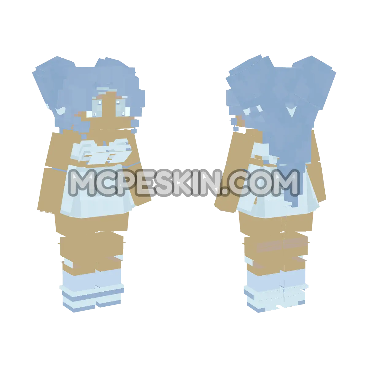 3 Girl Cloth Style 2 4D Minecraft Bedrock skin