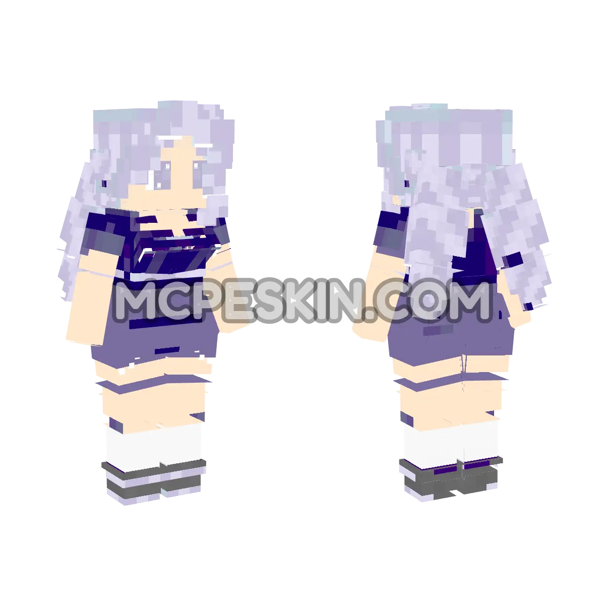 3 Girl Cloth Style 3 4D Minecraft Bedrock skin