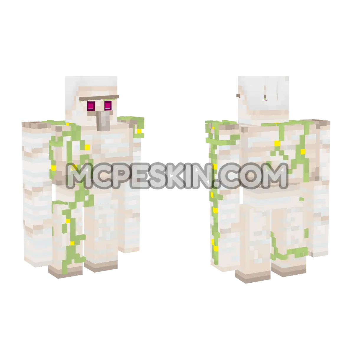 3D Golem 4D Minecraft Bedrock skin