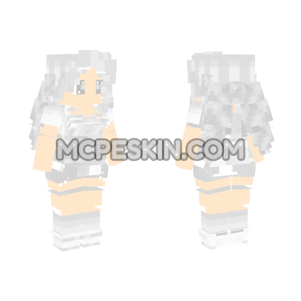 5 Girl Cloth Style 1 4D Minecraft Bedrock skin