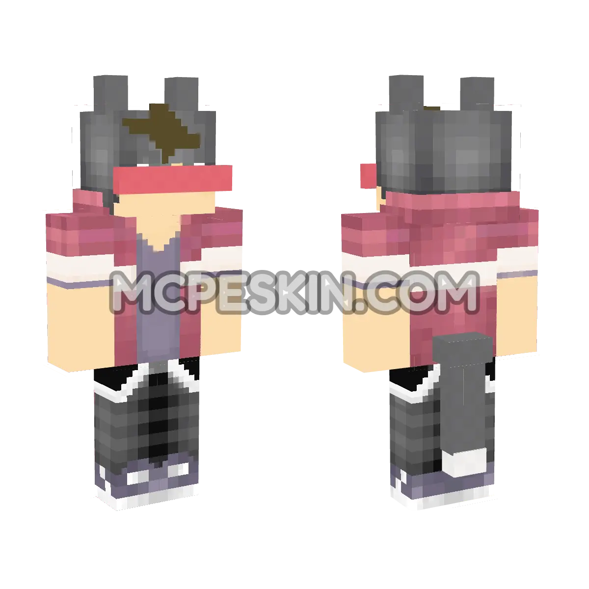 Aaron 15 4D Minecraft Bedrock skin