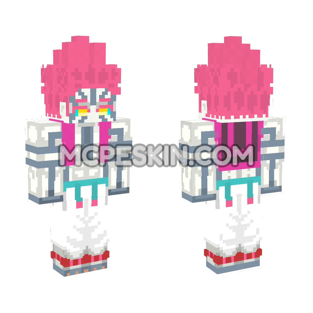 Akaza 6 4D Minecraft Bedrock skin