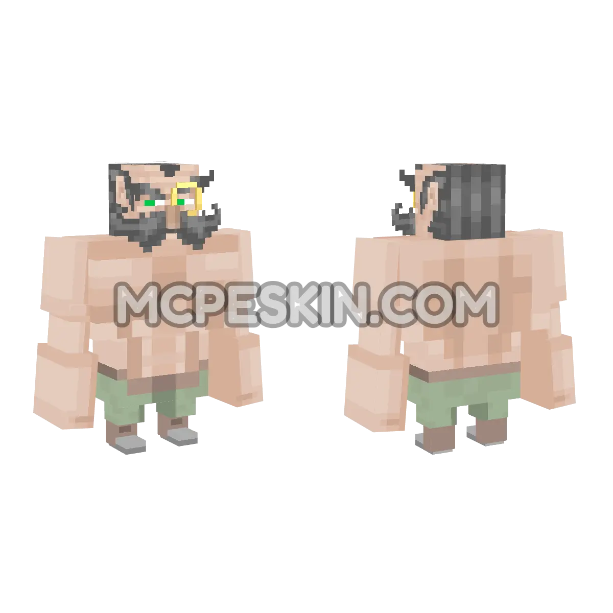 aldeanomamado 4D Minecraft Bedrock skin