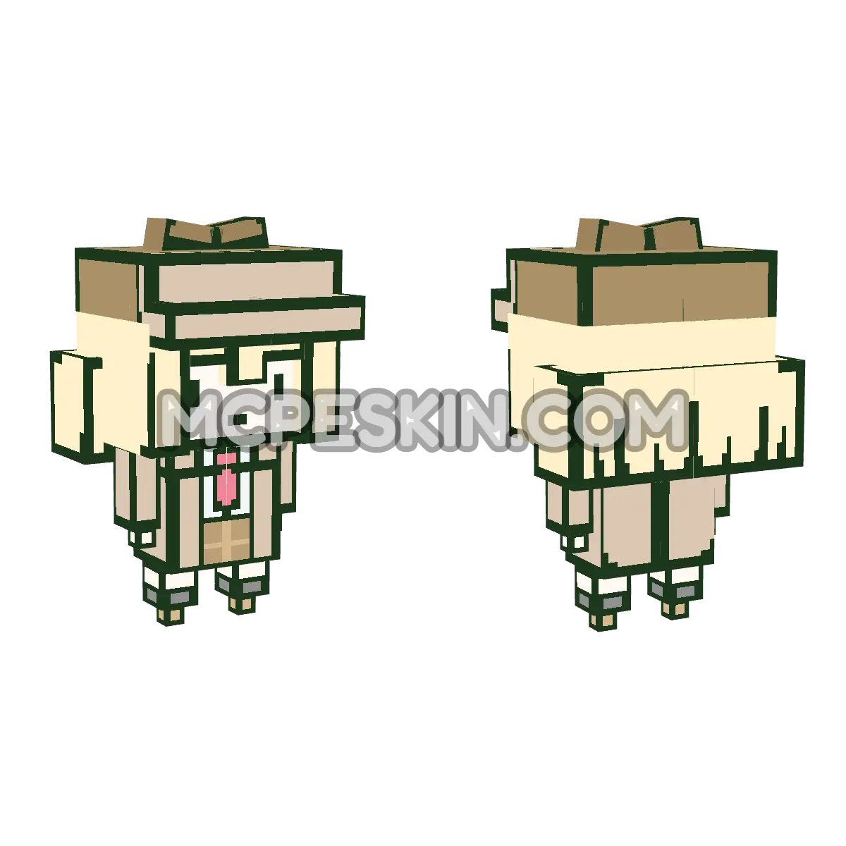 Amelia 4D Minecraft Bedrock skin