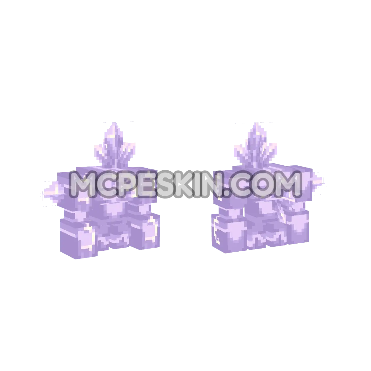 Amethyst Golem 4D Minecraft Bedrock skin