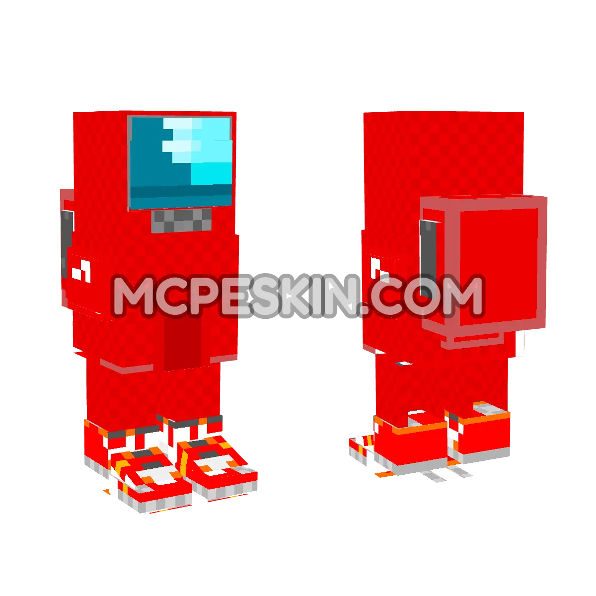 Among Drip 4D Minecraft Bedrock skin