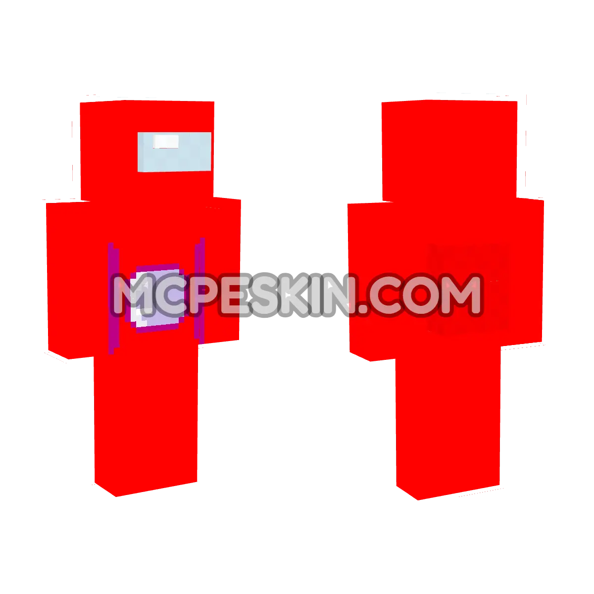 Among Us 11 4D Minecraft Bedrock skin