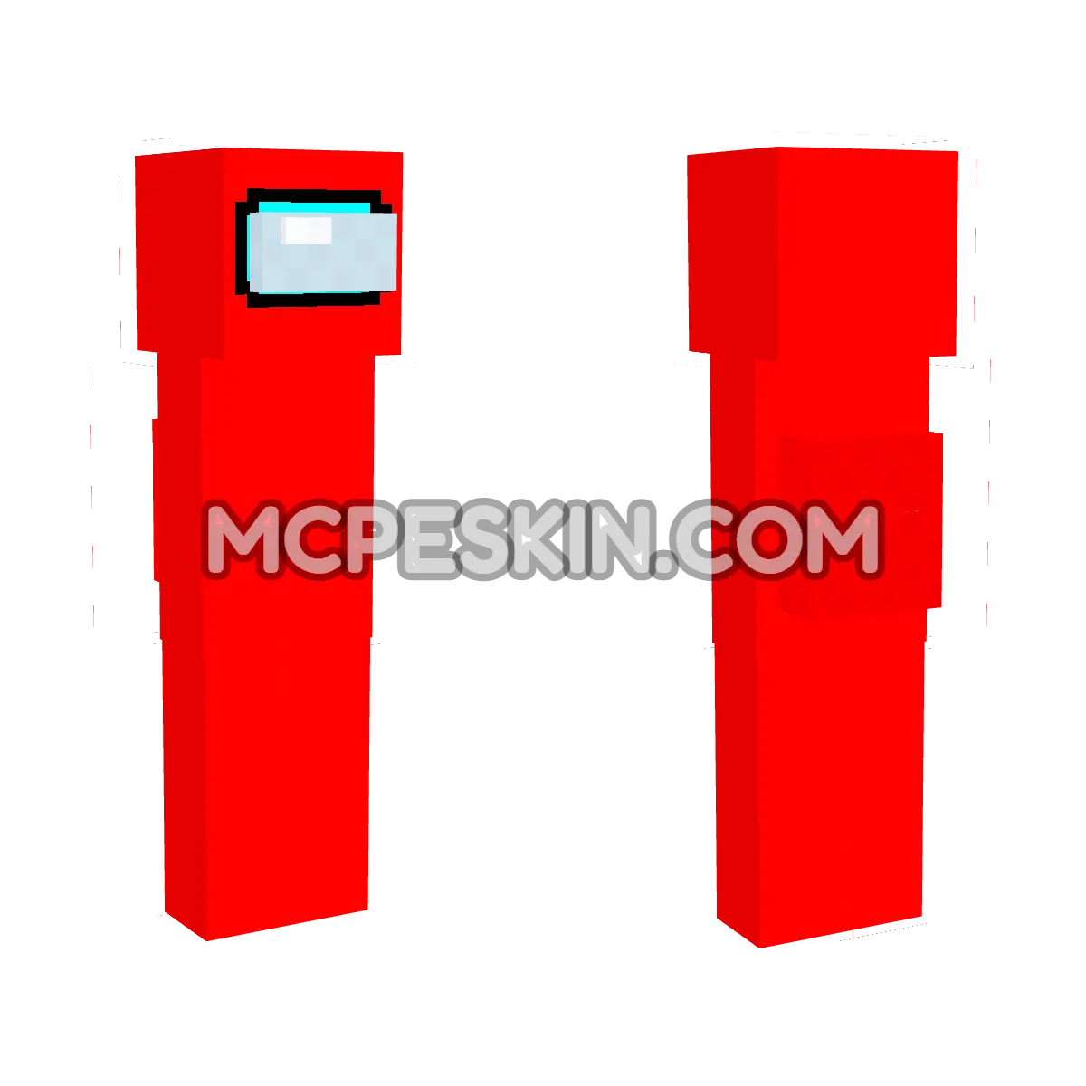 Among Us 17 4D Minecraft Bedrock skin