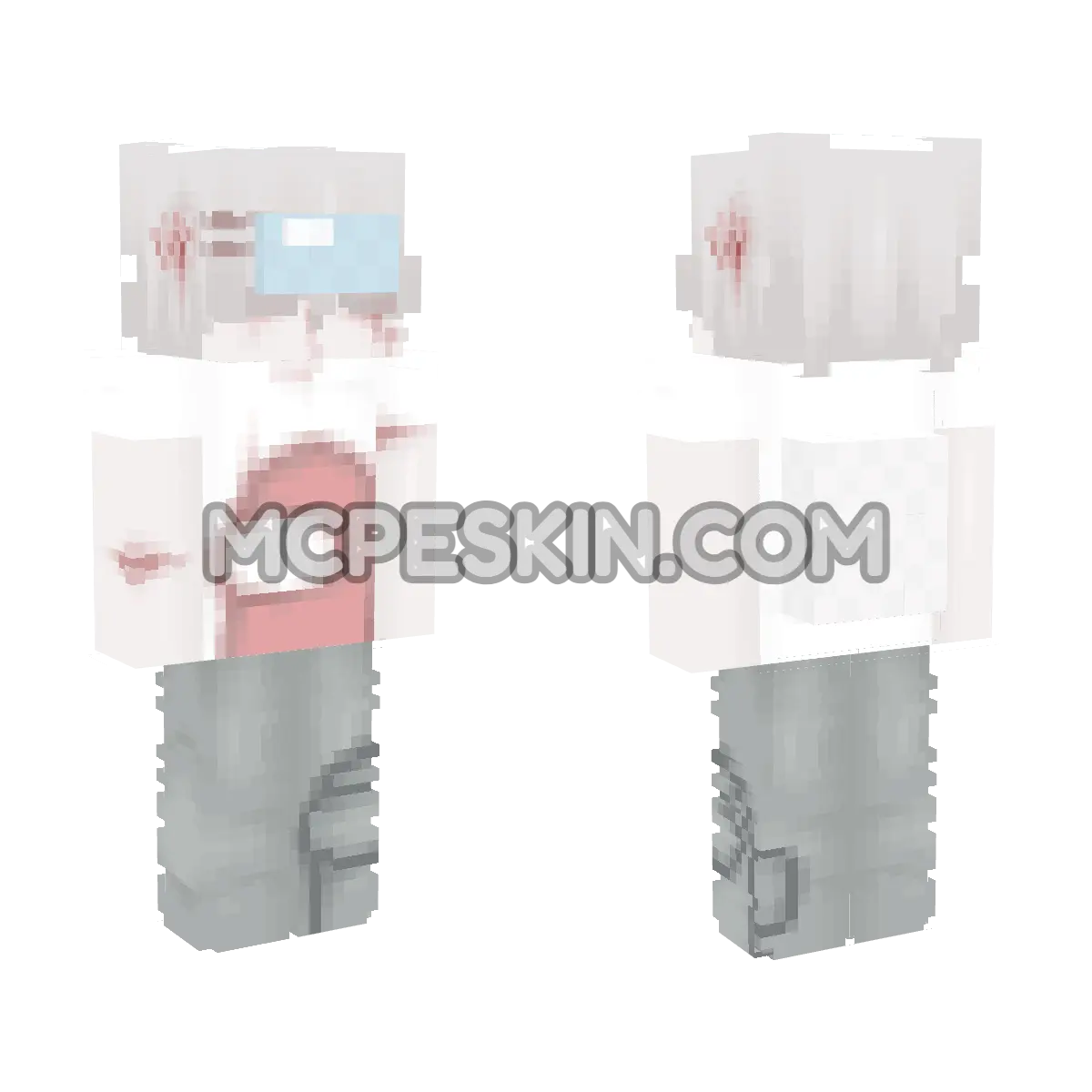Among Us 18 4D Minecraft Bedrock skin