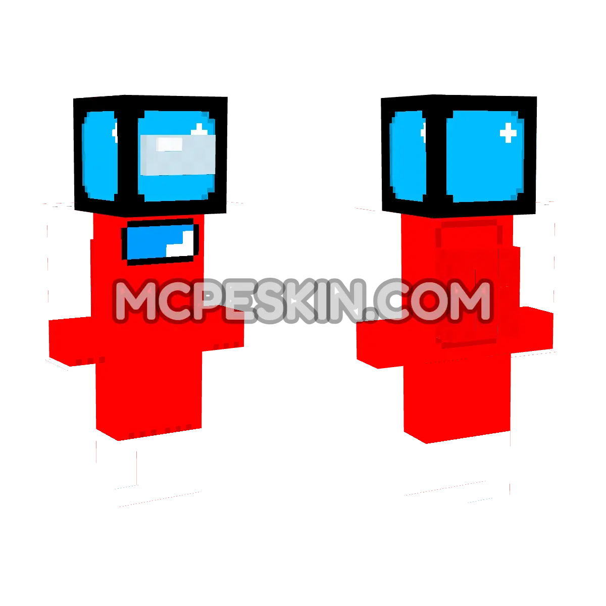 Among Us 19 4D Minecraft Bedrock skin
