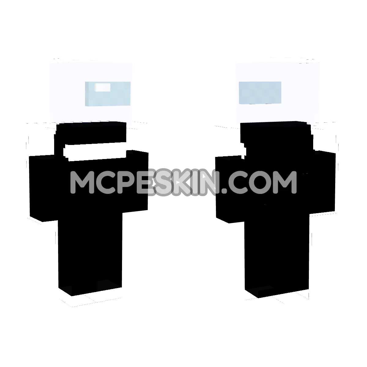 Among Us Black 4D Minecraft Bedrock skin