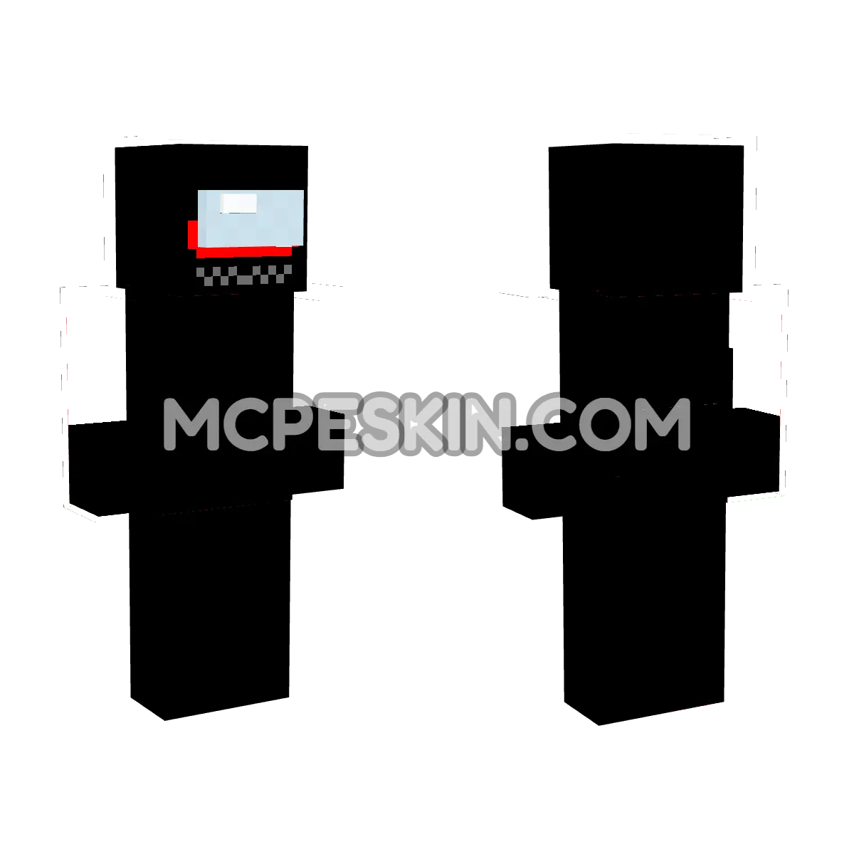 Among Us Black 3 4D Minecraft Bedrock skin
