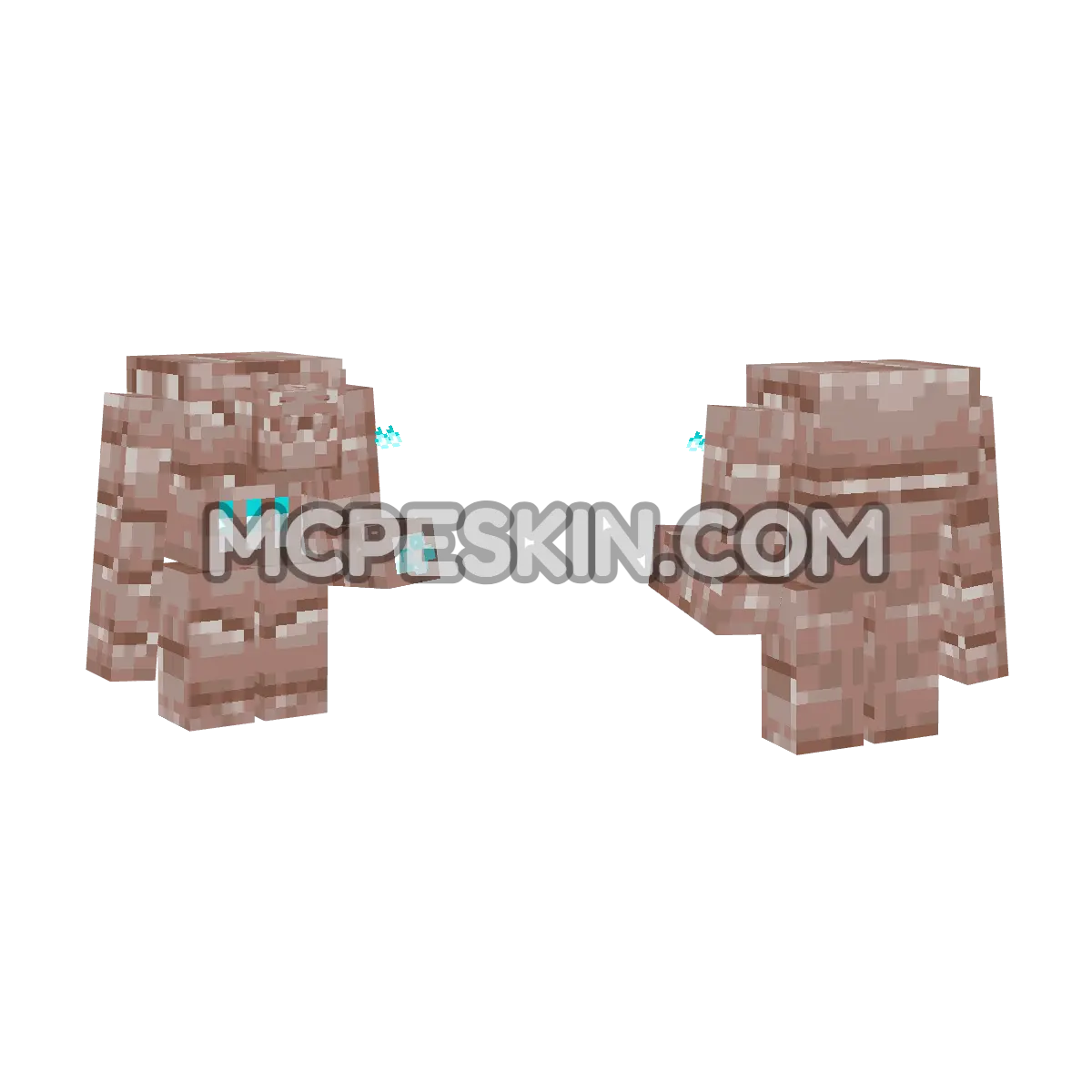 Ancestral Golem 4D Minecraft Bedrock skin