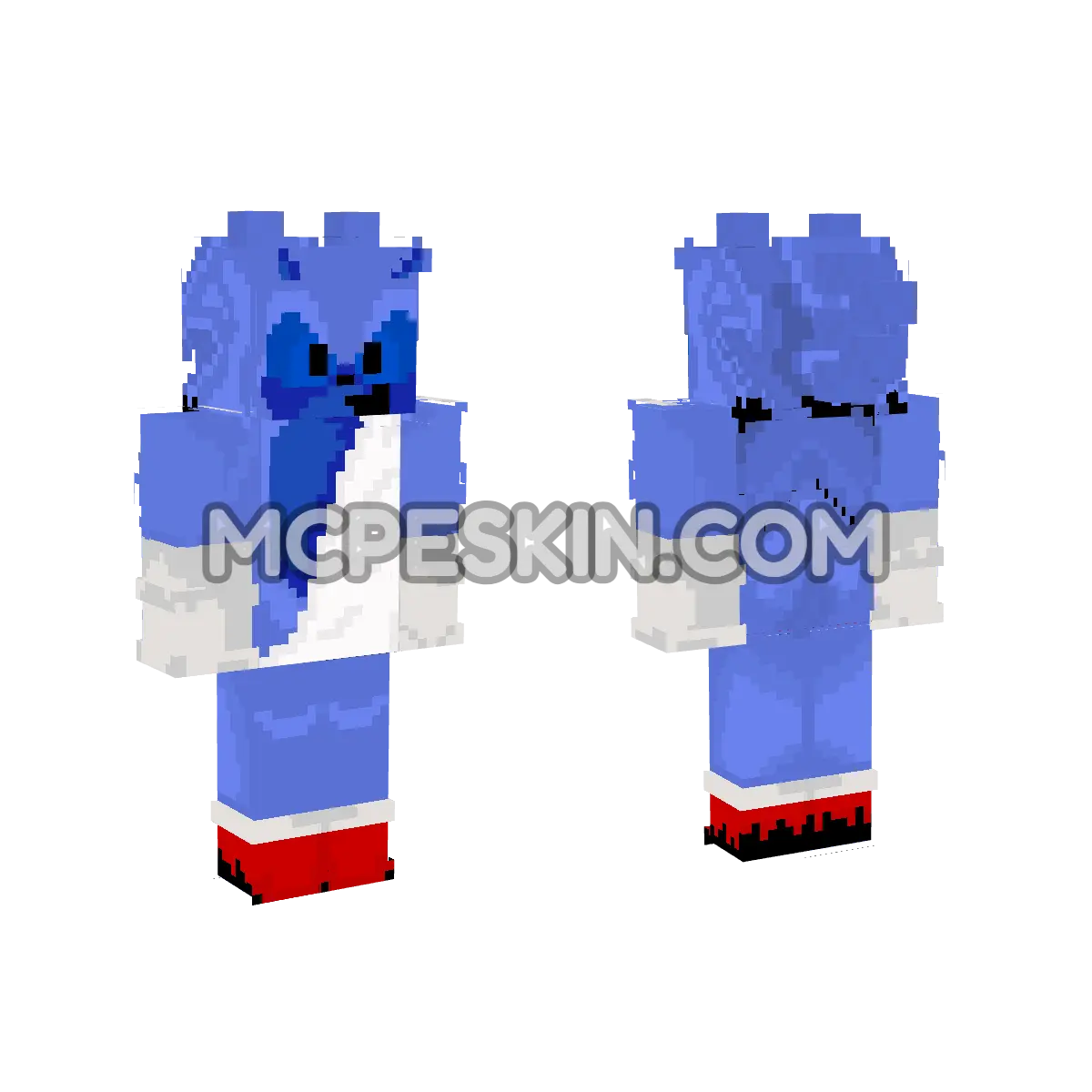 Angel Sonic 4D Minecraft Bedrock skin