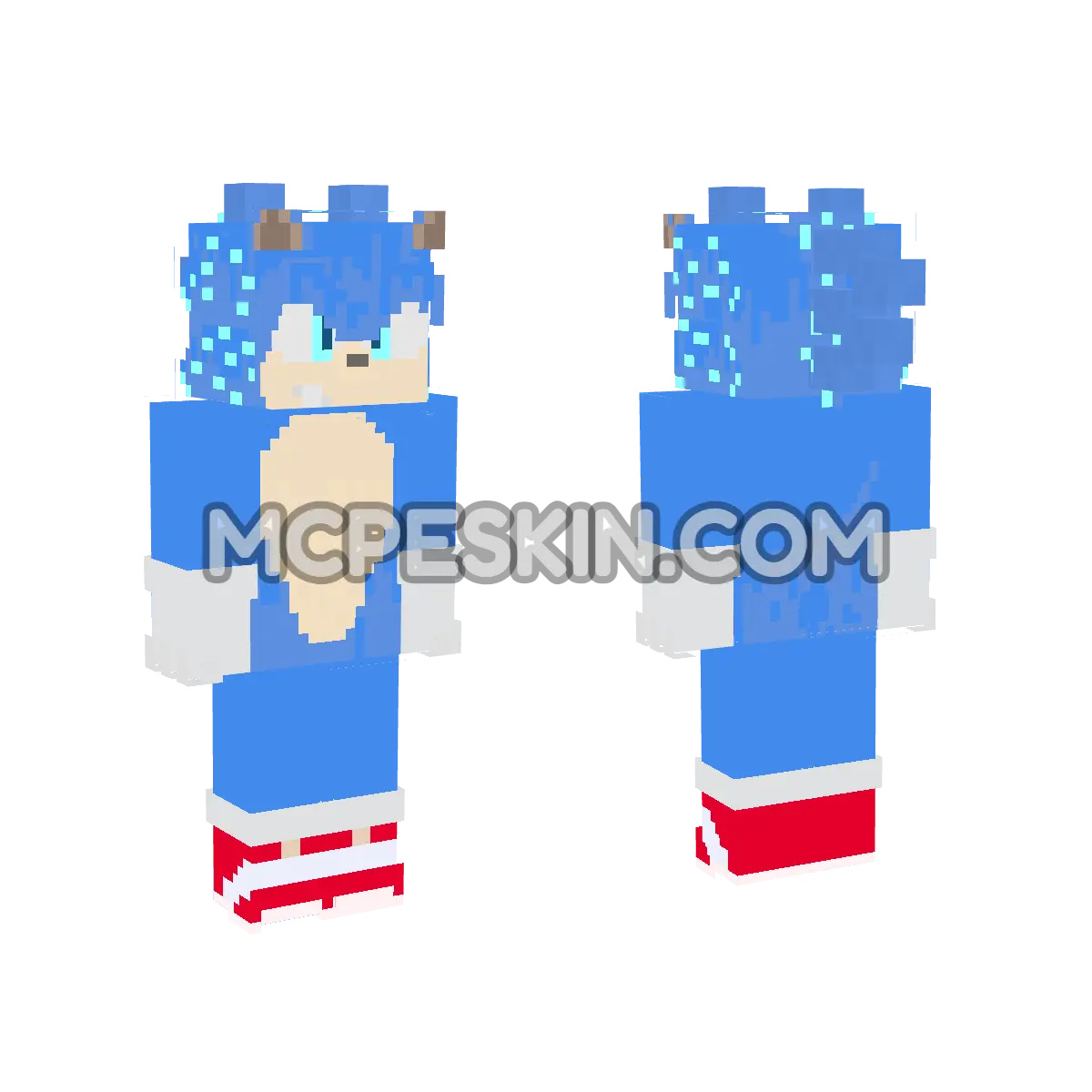 Angry Movie Sonic 2 4D Minecraft Bedrock skin