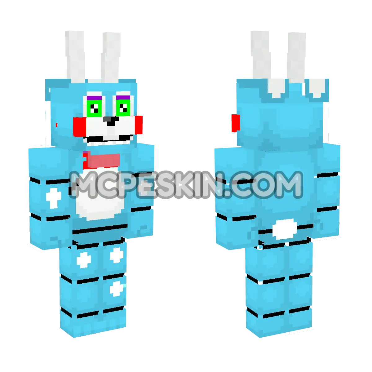 Anime Toy Bonnie 4D Minecraft Bedrock skin