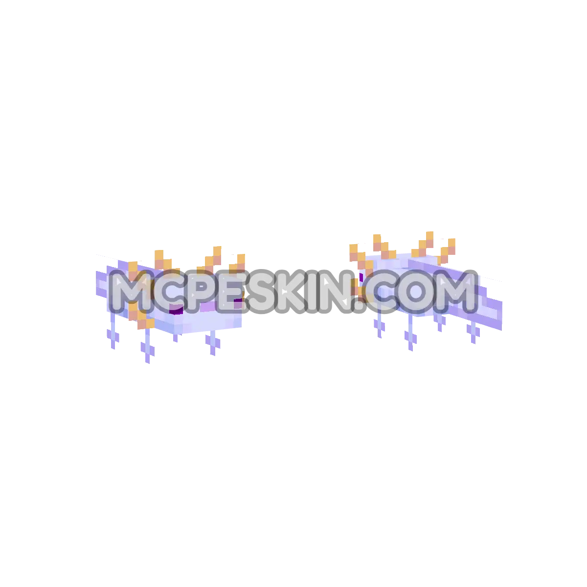 AxolotlBlue 4D Minecraft Bedrock skin