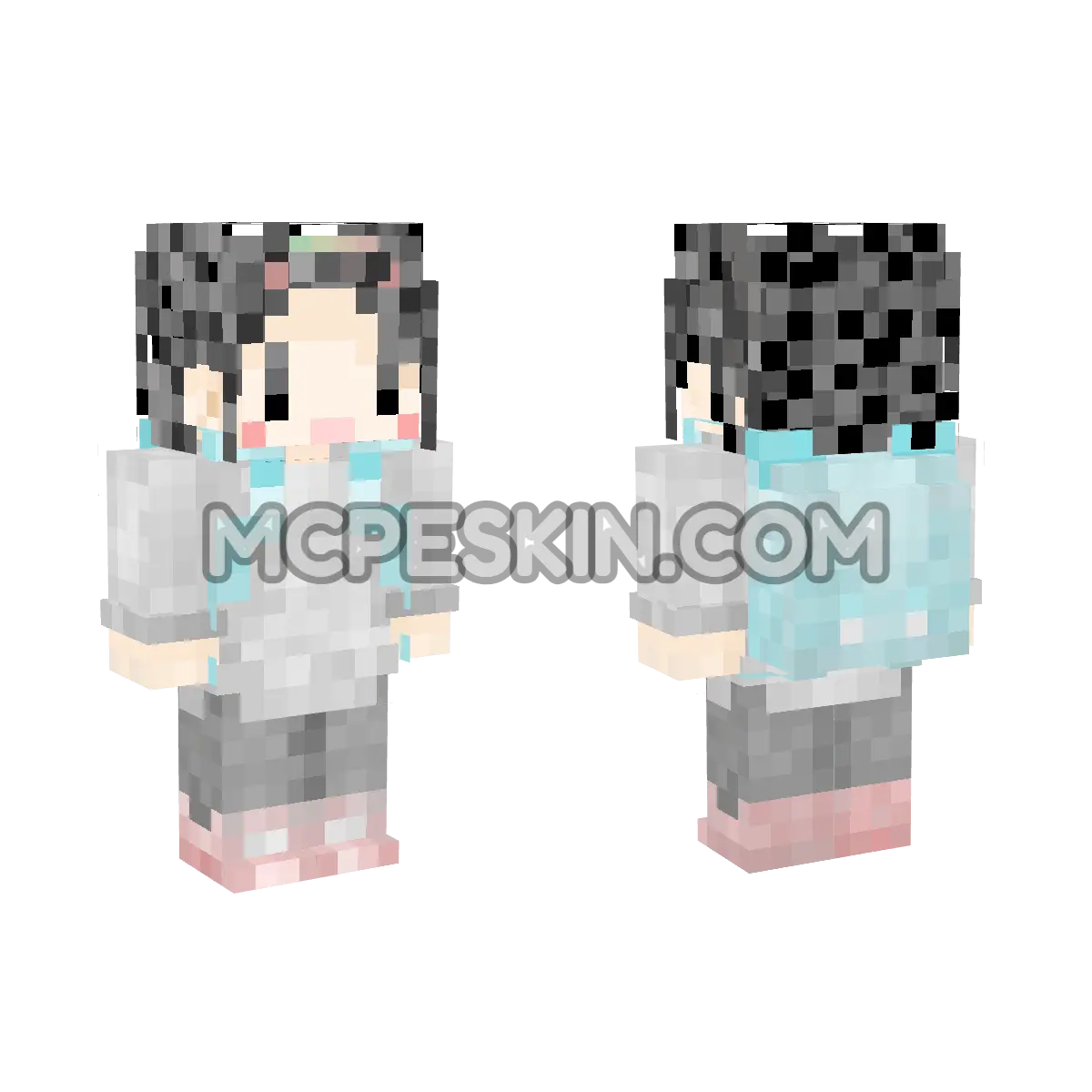 Azuki 4D Minecraft Bedrock skin