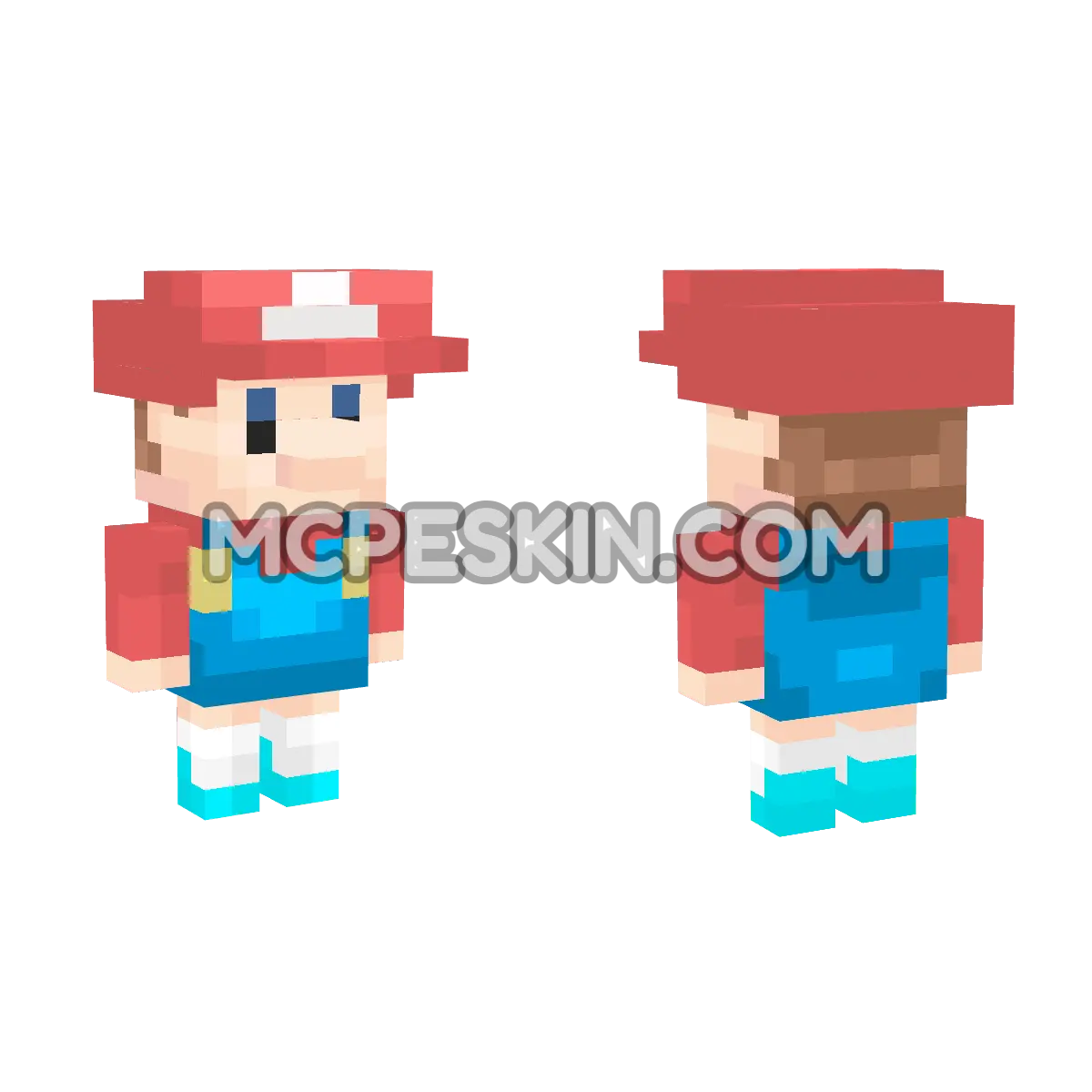 Baby Mario 4D Minecraft Bedrock skin