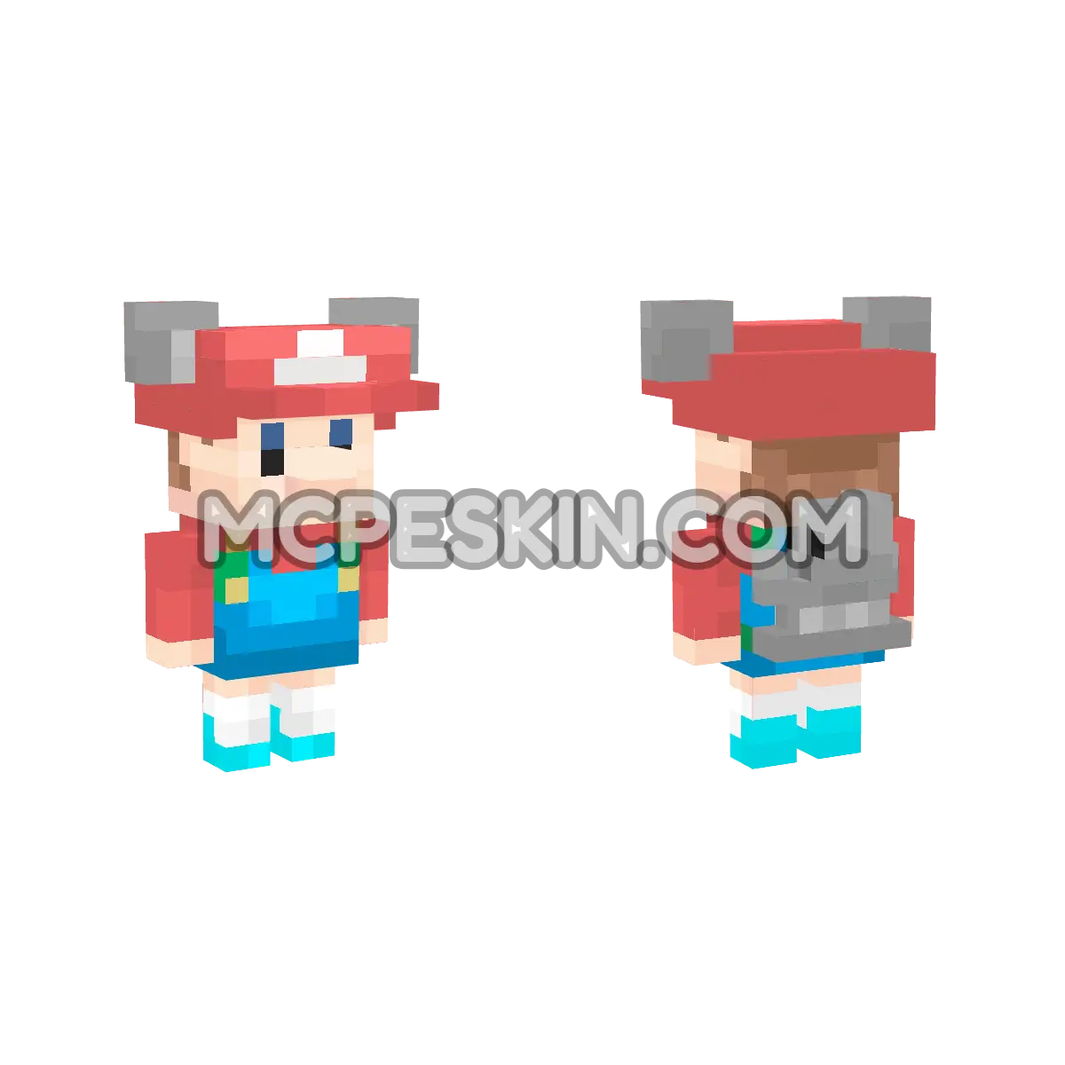 Baby Mario (Koala) 4D Minecraft Bedrock skin