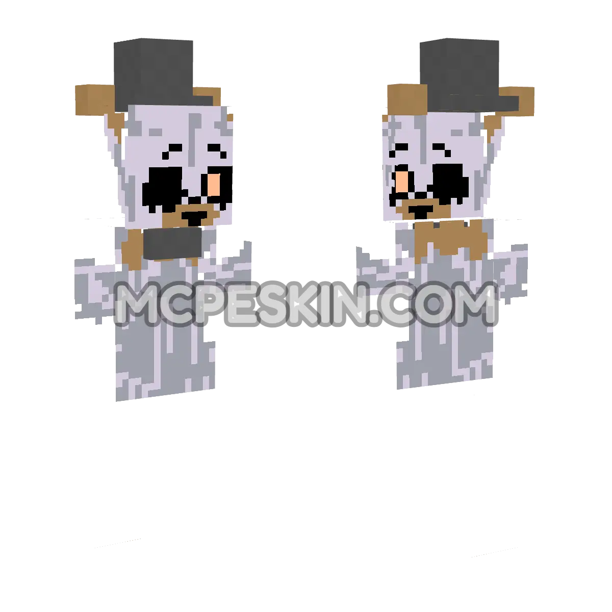 Baby Molten Freddy Fazbear 4D Minecraft Bedrock skin