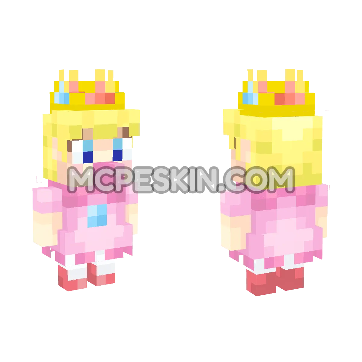 Baby Peach 4D Minecraft Bedrock skin