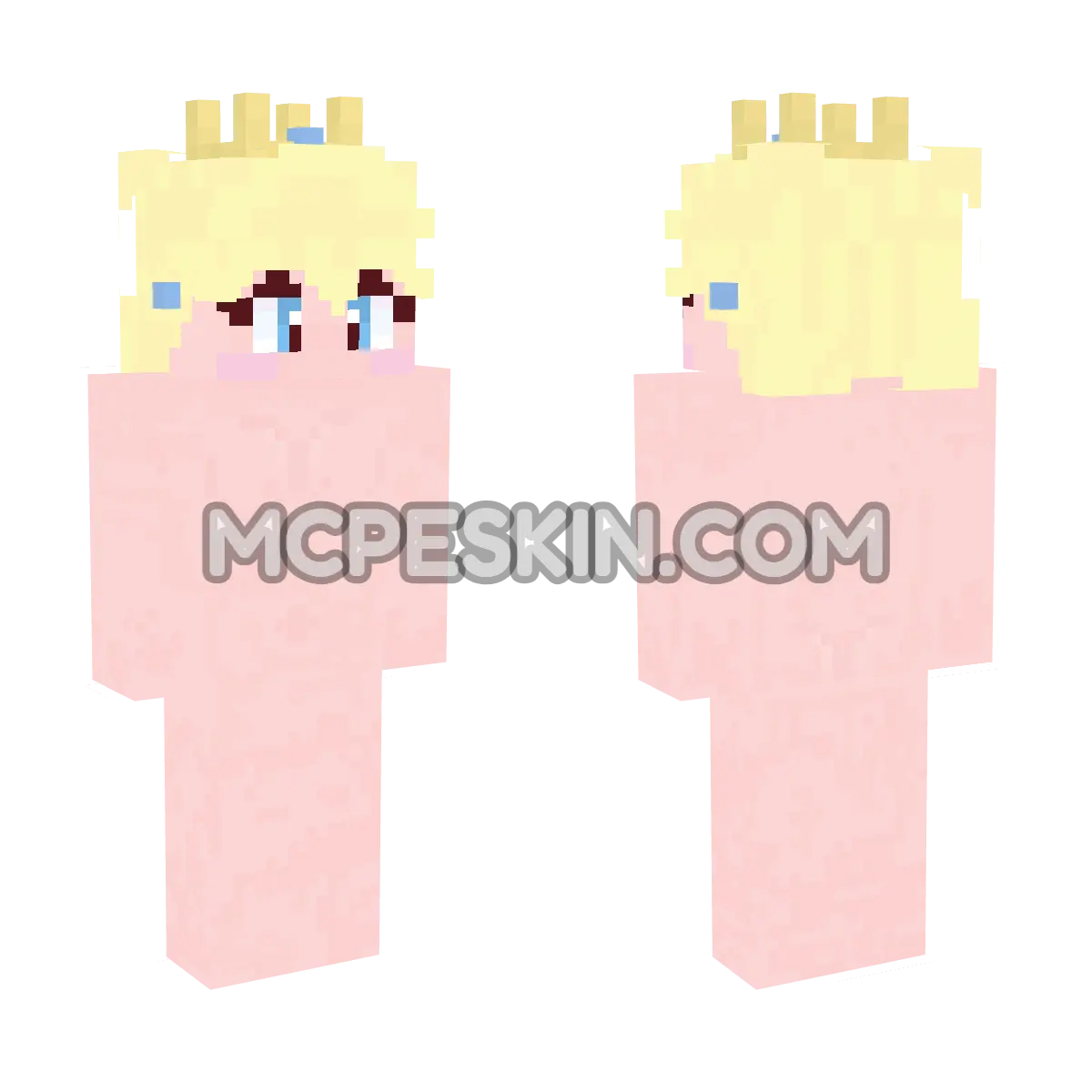 Baby Princess Princess Peach 2 4D Minecraft Bedrock skin