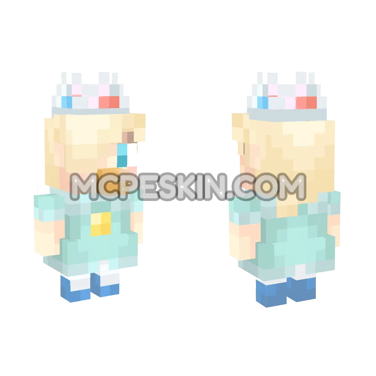 Baby Rosalina 4D Minecraft Bedrock skin
