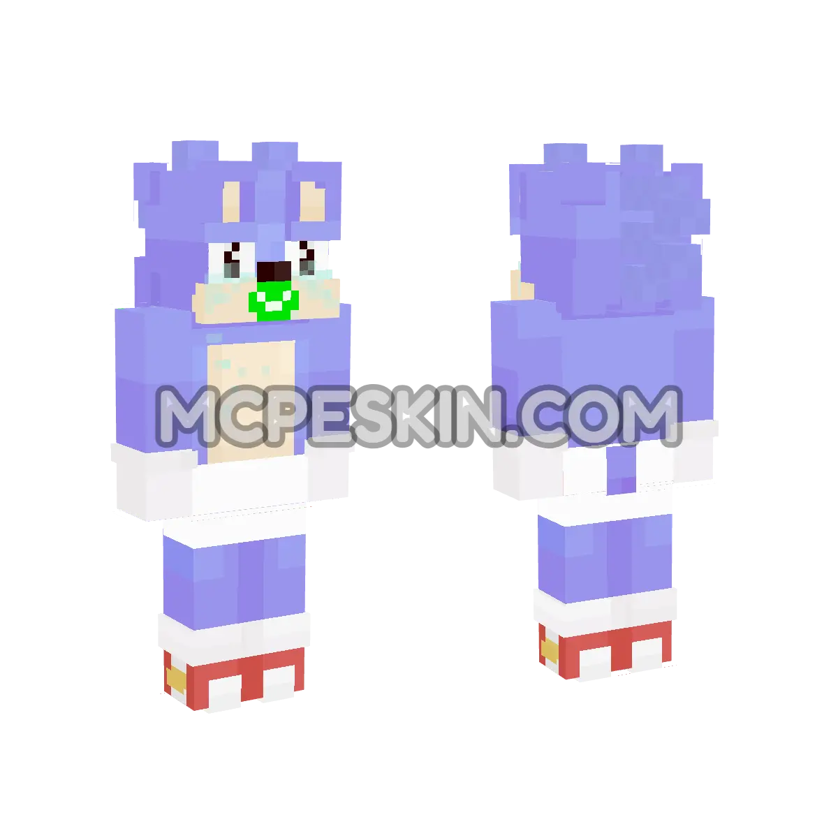 Baby Sonic 2 4D Minecraft Bedrock skin
