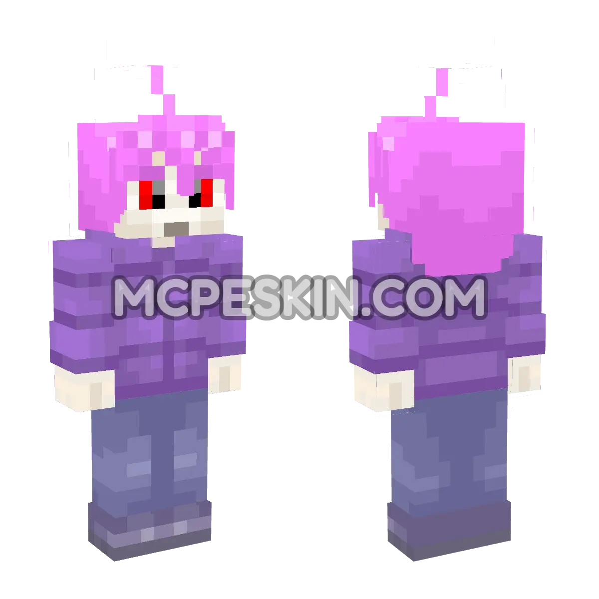 Badeline 4D Minecraft Bedrock skin