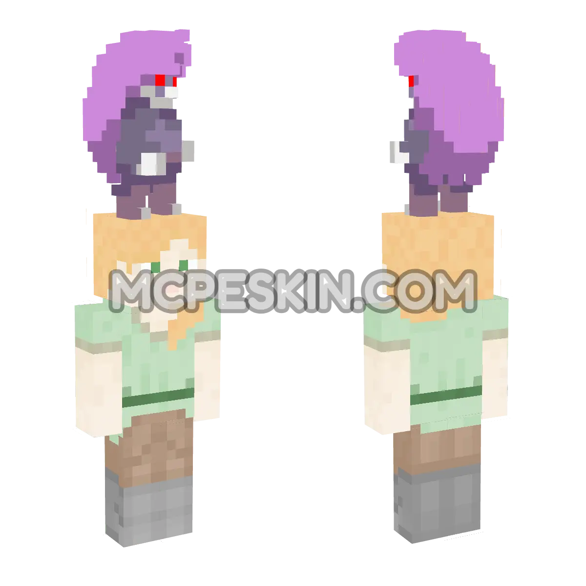 Badeline 4D Minecraft Bedrock skin