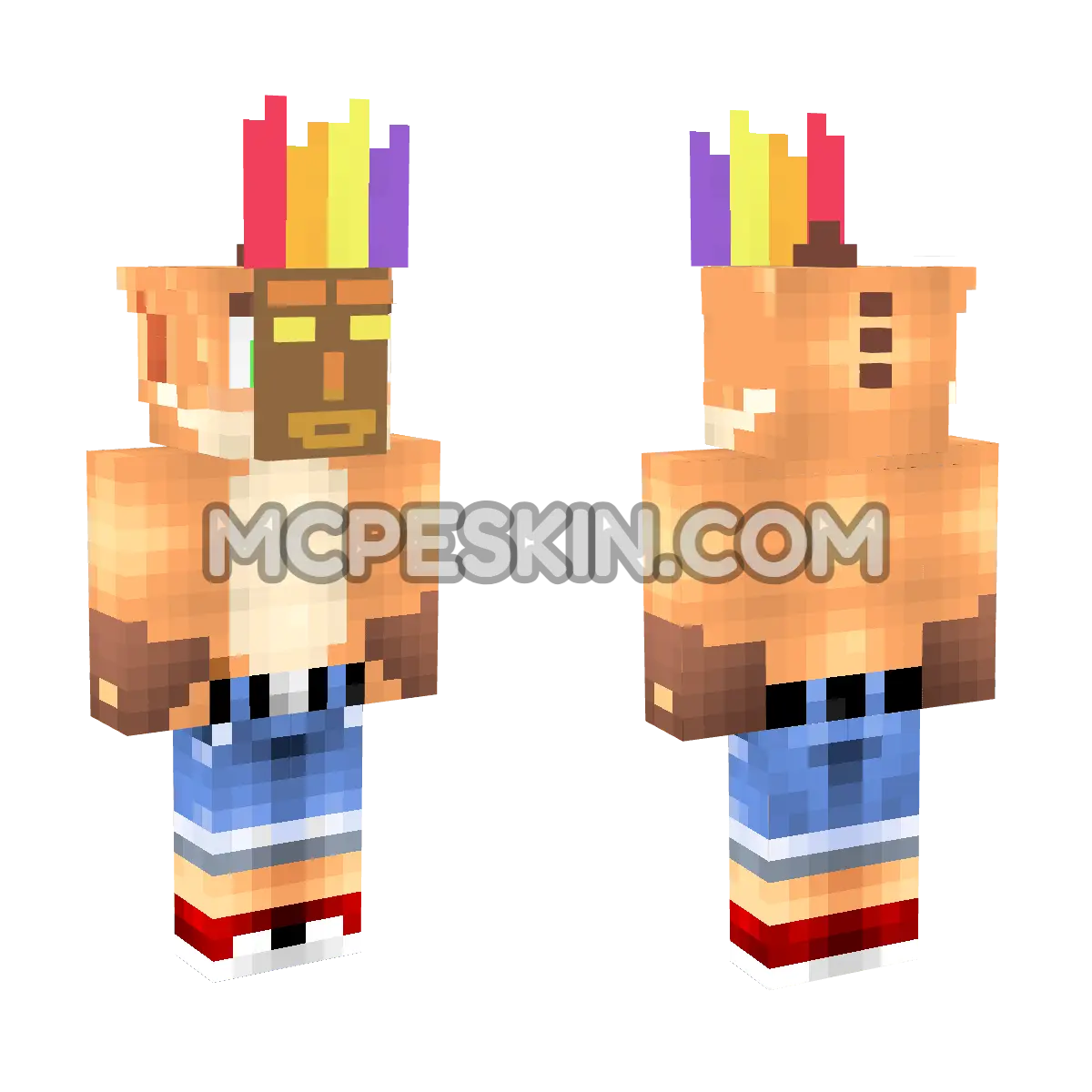Bandicoot VM 4D Minecraft Bedrock skin