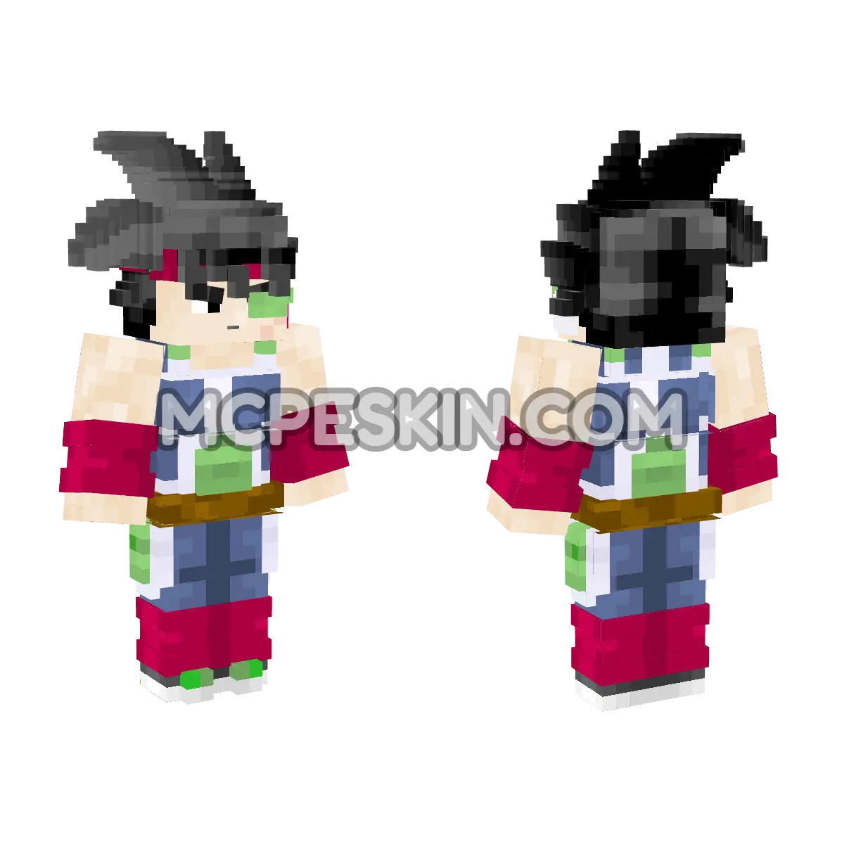 Bardock 4D Minecraft Bedrock skin