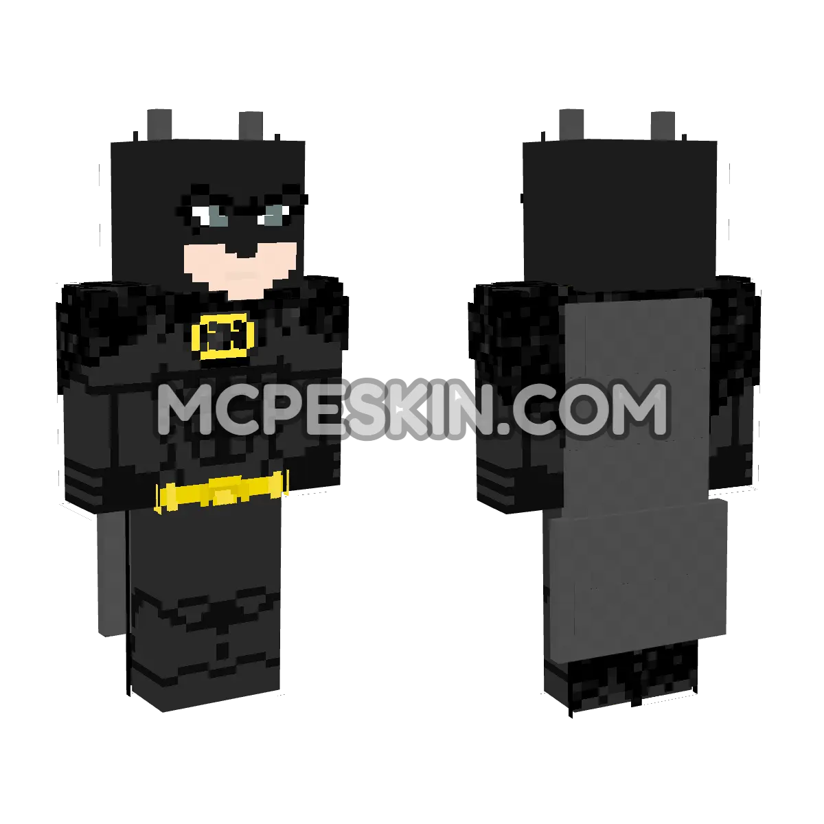 Batman 11 4D Minecraft Bedrock skin