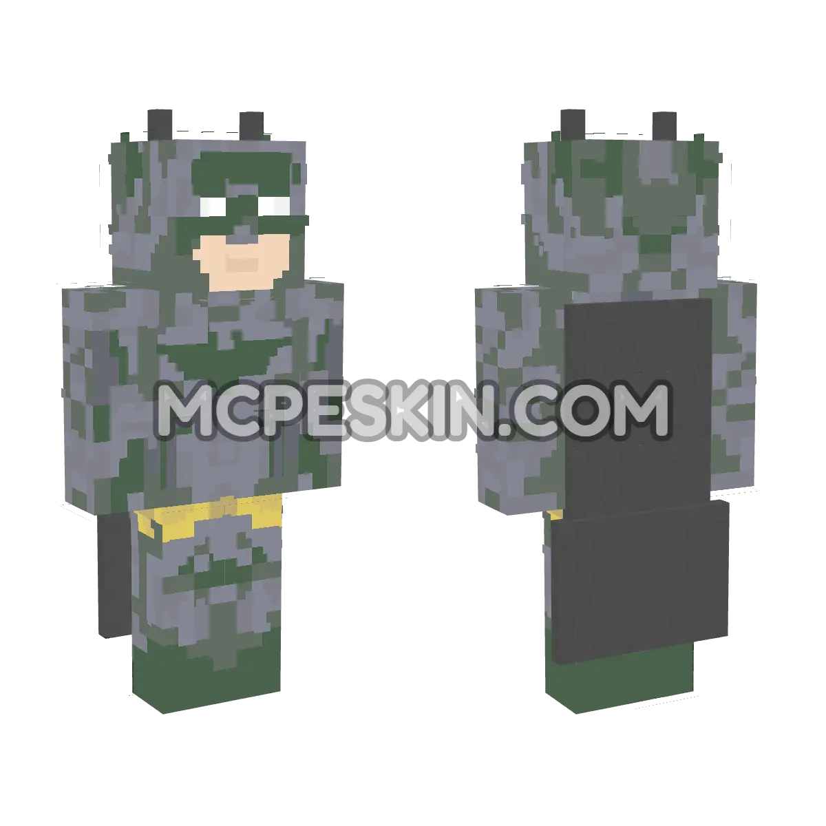 Batman 17 4D Minecraft Bedrock skin