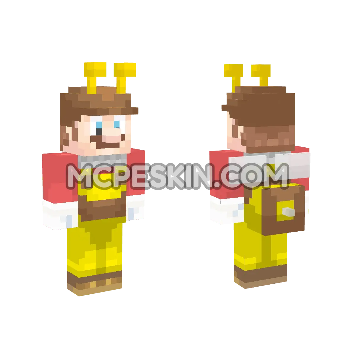 Bee Mario 4D Minecraft Bedrock skin