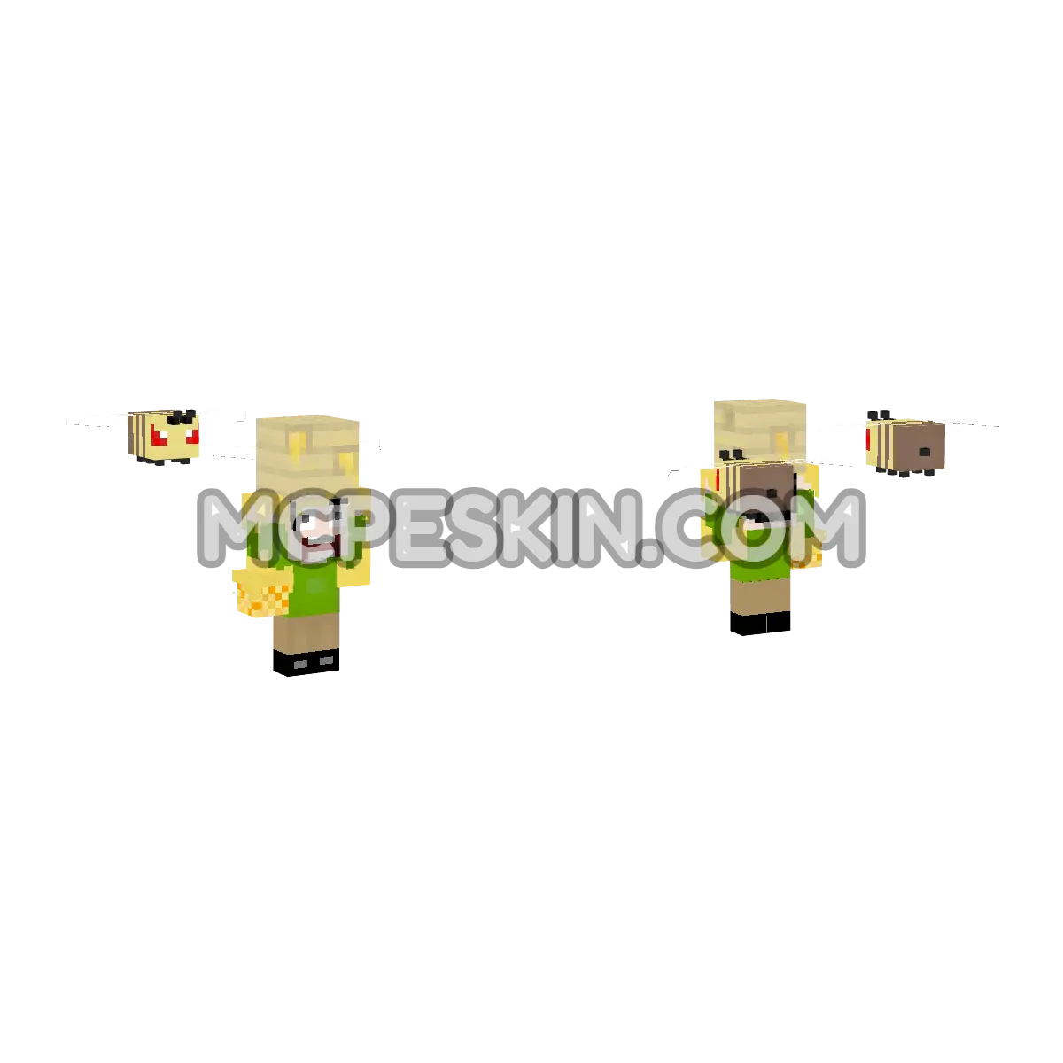 Bees 24 4D Minecraft Bedrock skin