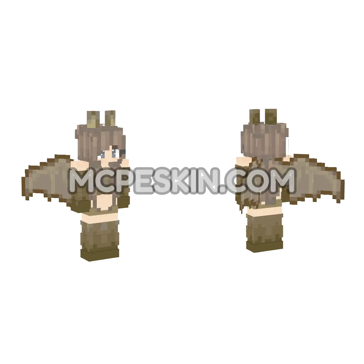 BG3 4D Minecraft Bedrock skin