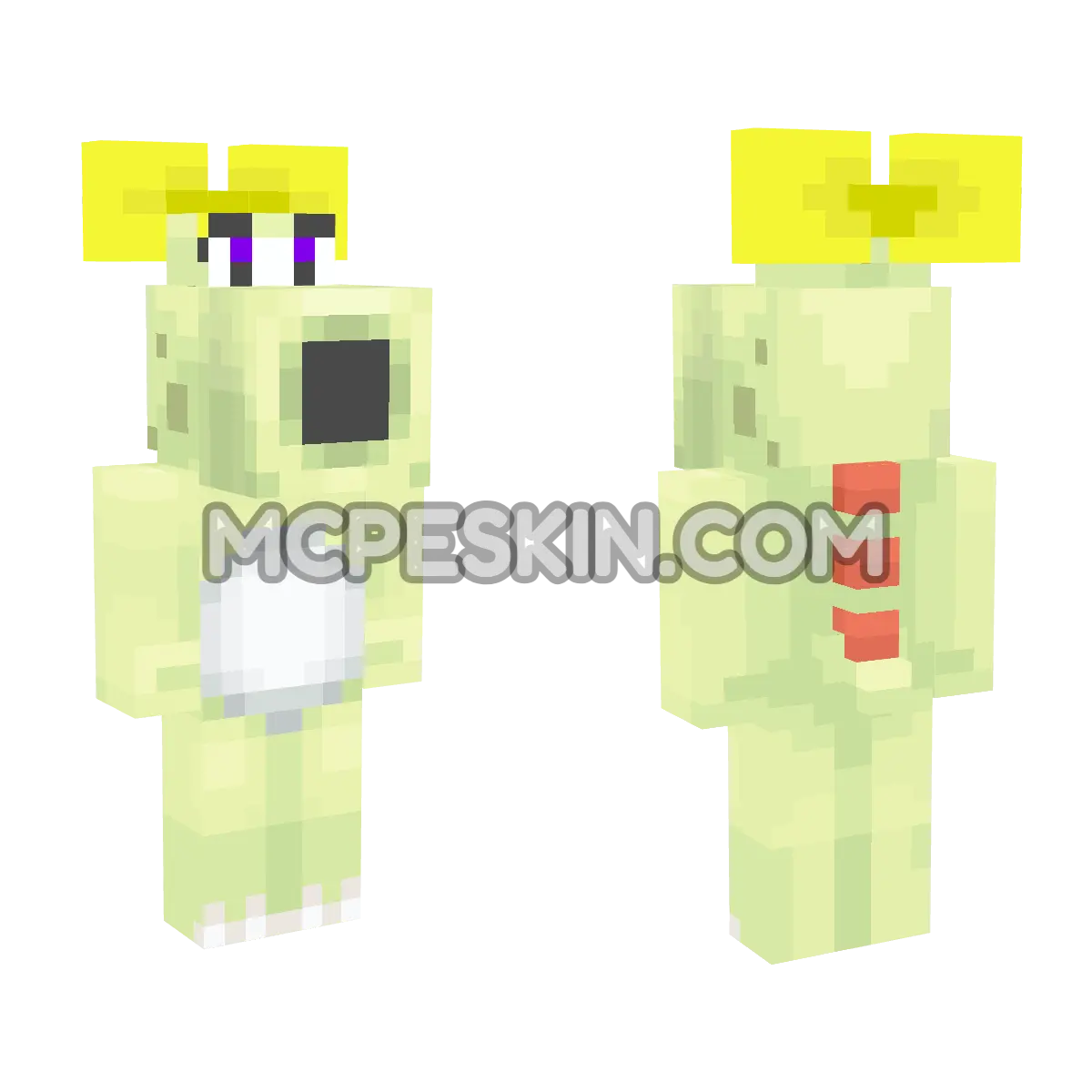 Birdo (Green) 4D Minecraft Bedrock skin