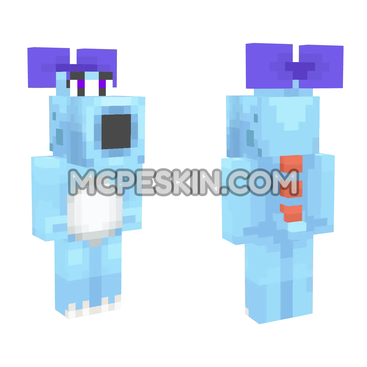Birdo (Light Blue) 4D Minecraft Bedrock skin