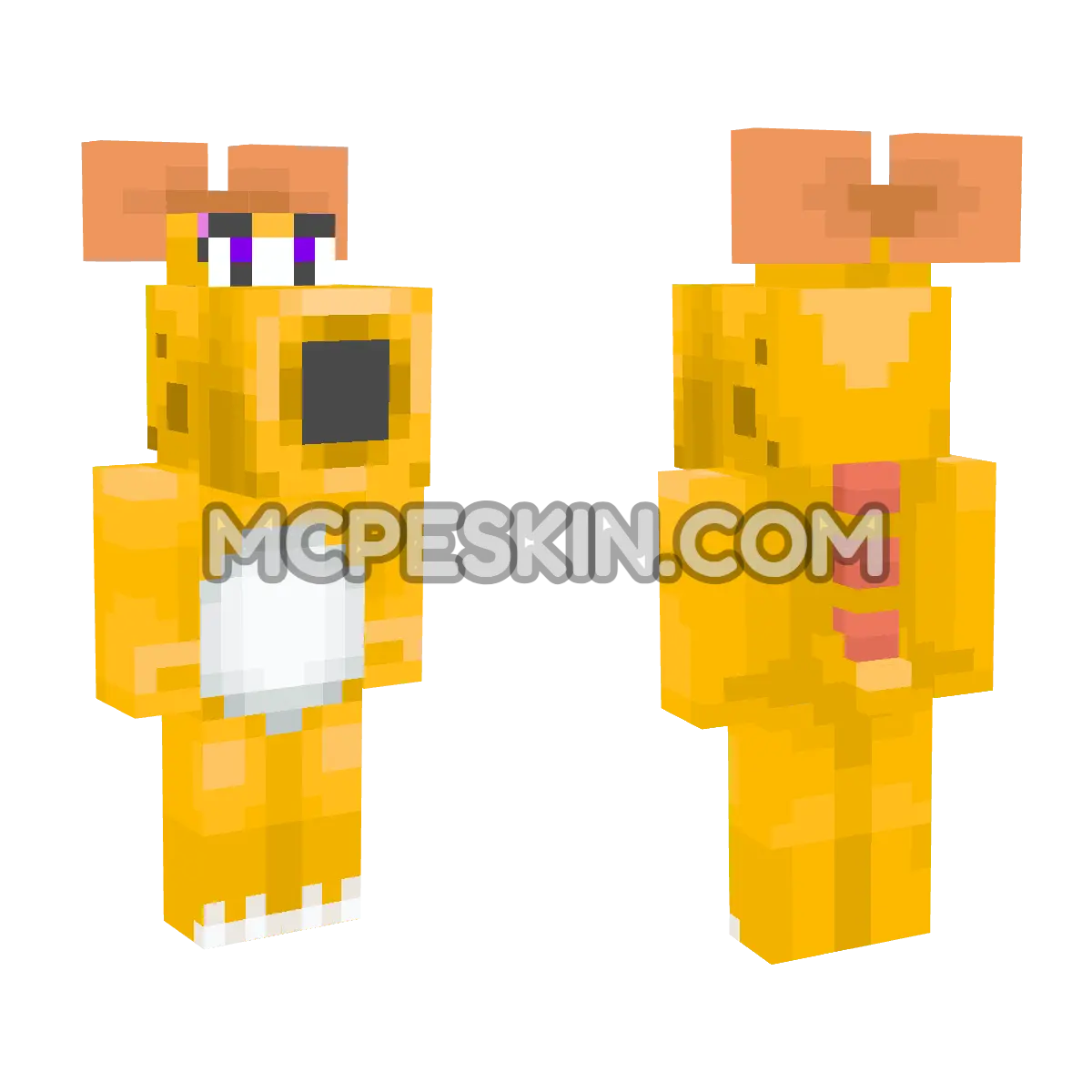 Birdo (Orange) 4D Minecraft Bedrock skin