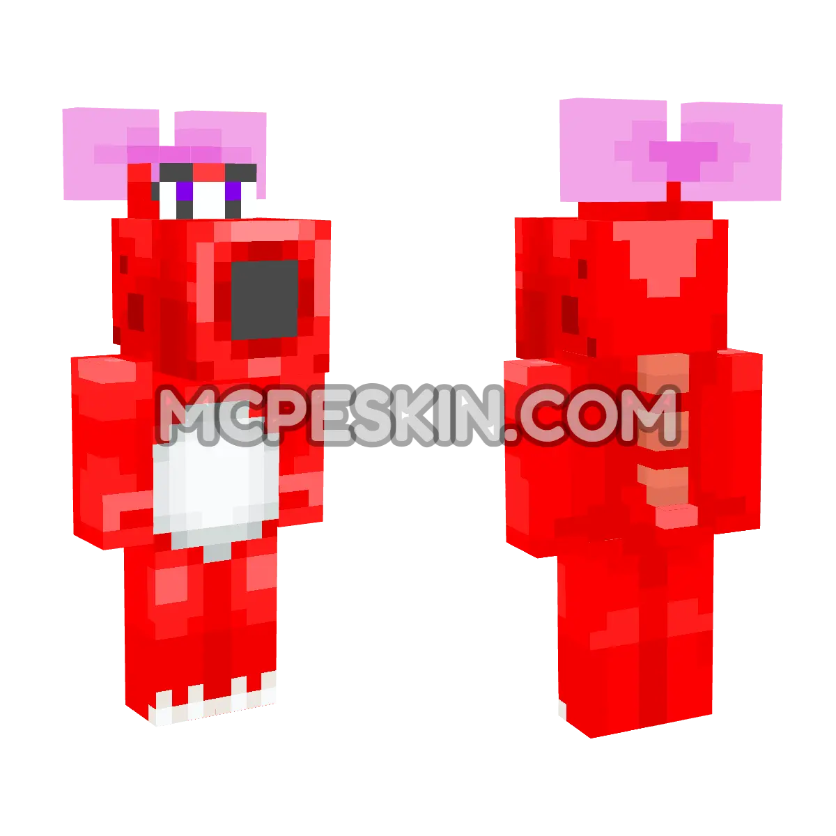 Birdo (Red) 4D Minecraft Bedrock skin