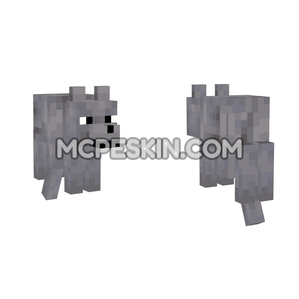 black 4D Minecraft Bedrock skin