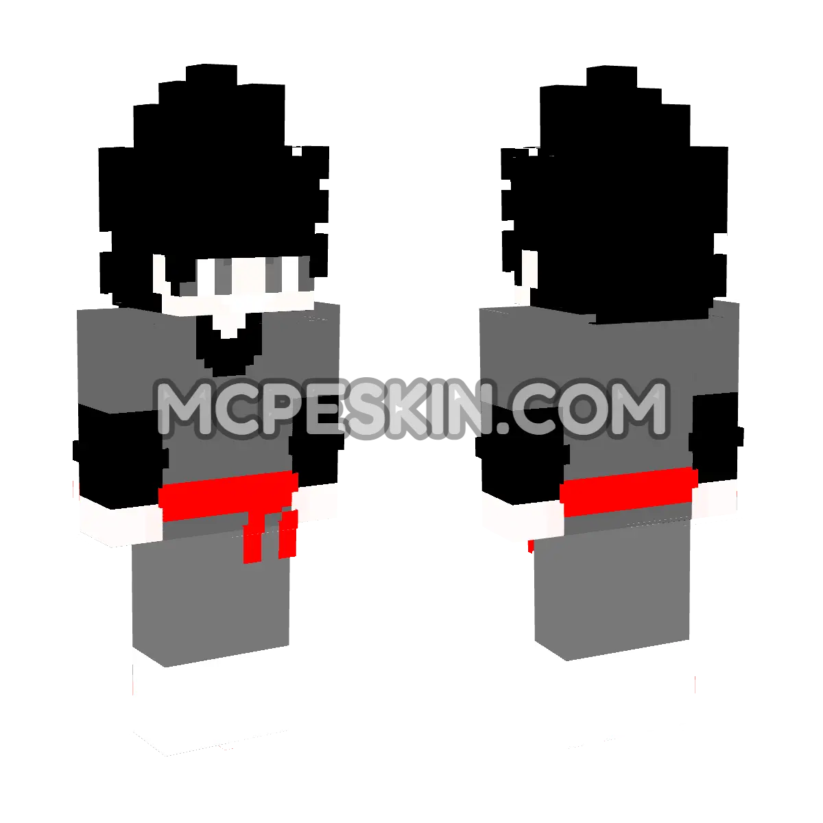 Black Goku Female 4D Minecraft Bedrock skin