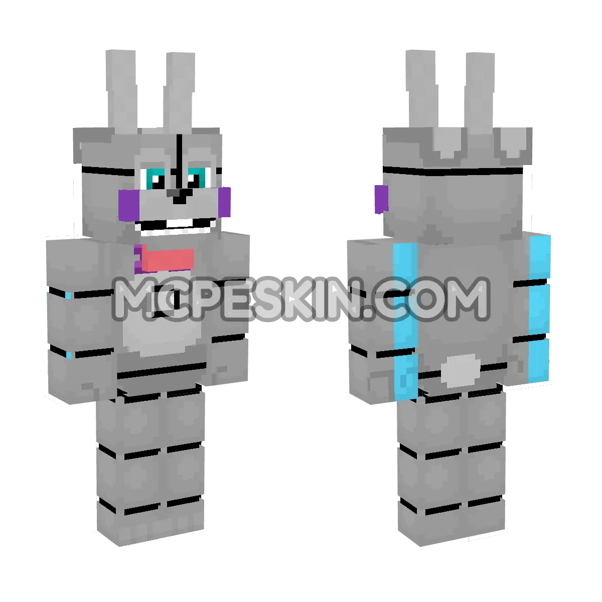 Black Ice Bonnie 4D Minecraft Bedrock skin