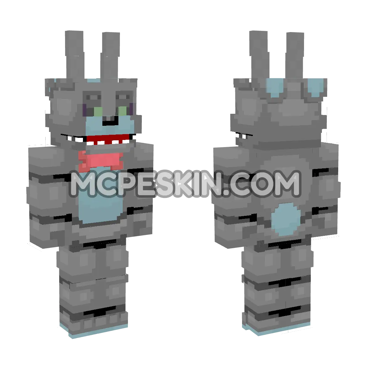 Black Light Bonnie 3 4D Minecraft Bedrock skin