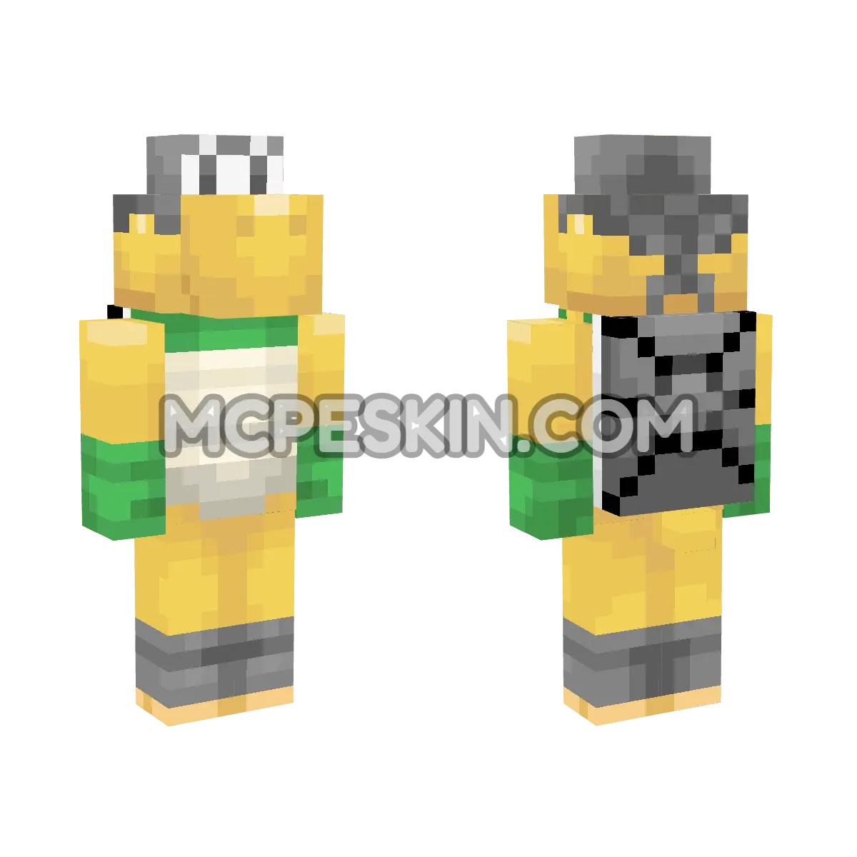 Black Ninjakoopa 4D Minecraft Bedrock skin