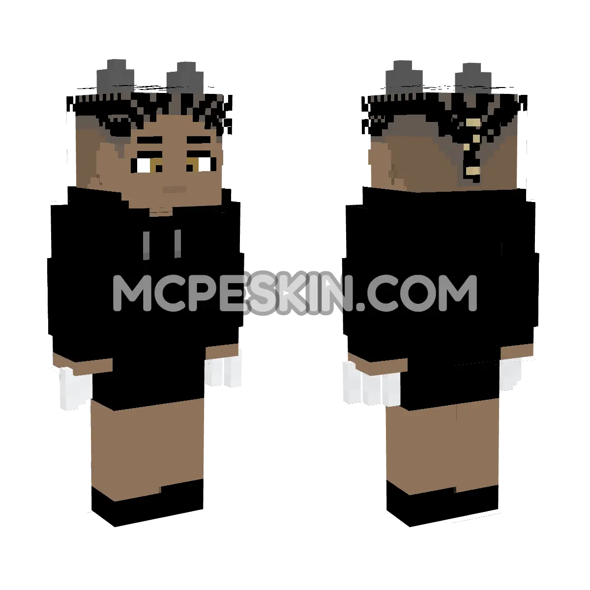 Black Panther Princess 4D Minecraft Bedrock skin
