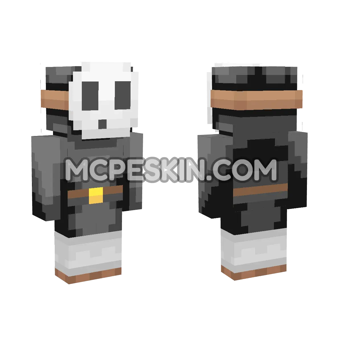 Black Shy Guy 4D Minecraft Bedrock skin